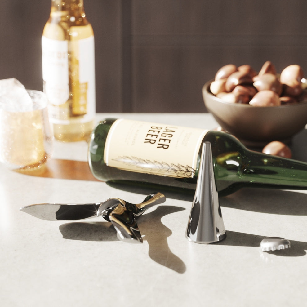 Tipsy Bottle Opener Chrome