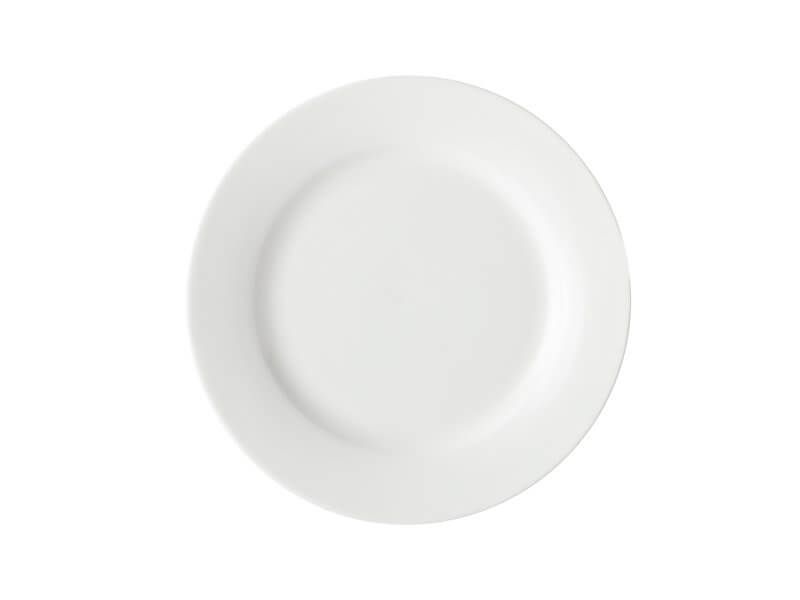 White Basics Cosmopolitan Rim Dinner Set 16 Piece