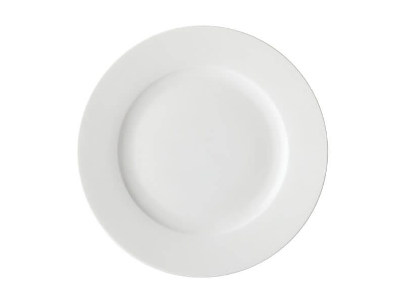 White Basics European Rim Dinner Set 18 Piece