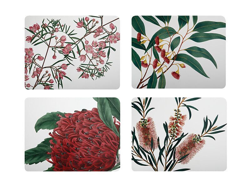 Royal Botanic Gardens Cork Back Placemat 34x26.5cm Set of 4