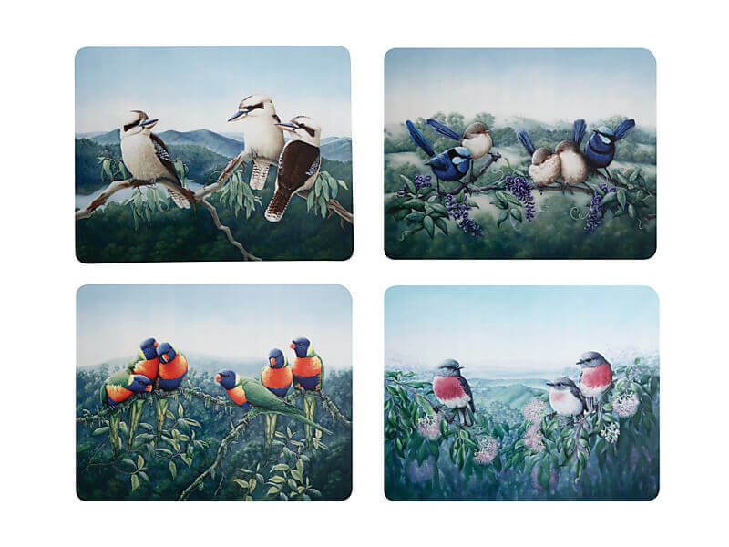 Birds of Australia Placemat 34x26.5cm Set of 4 Maxwell & Williams