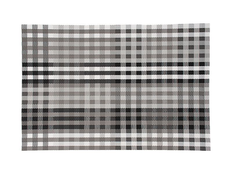 Table Accents Placemat 45x30cm White Grey Check