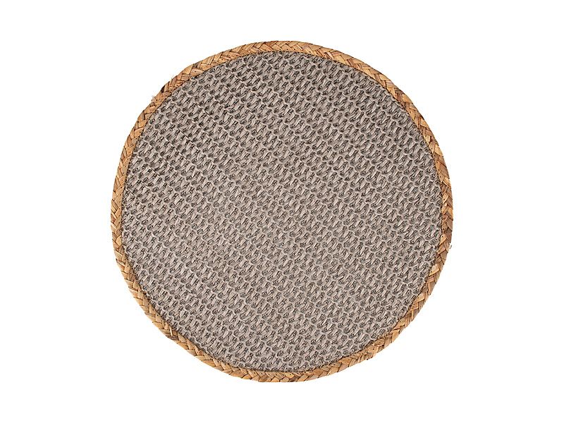 Table Accents Placemat 38cm Round Grey Natural