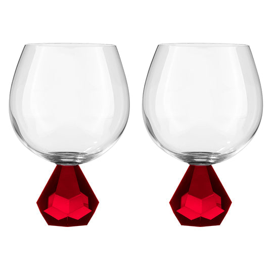 Zhara Gin Glass Ruby  2pk