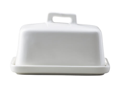 Epicurious Butter Dish White