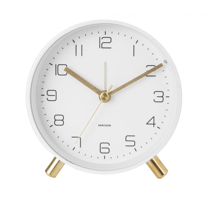 Lofty Alarm Clock White