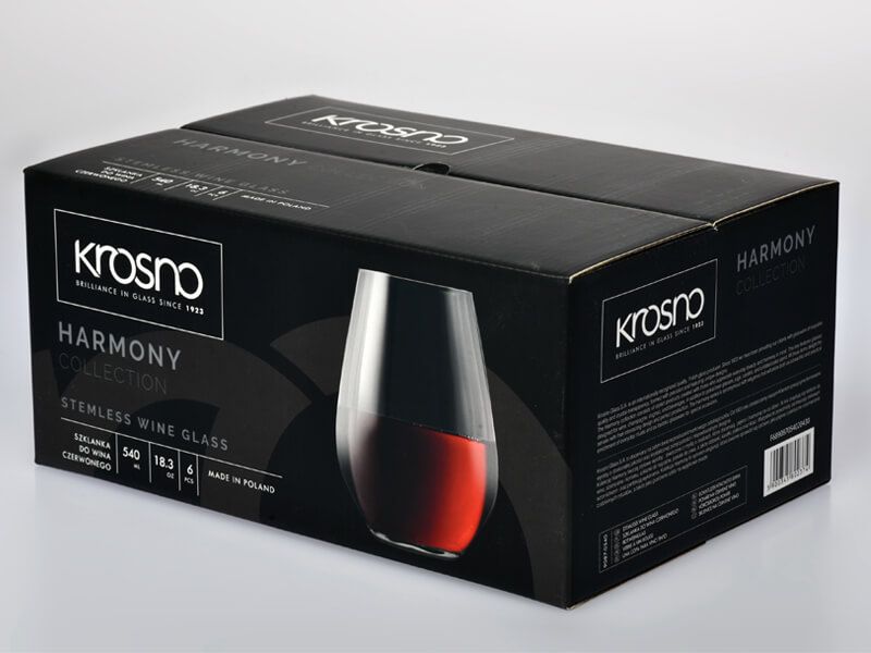 Harmony Stemless Wine Glass 540ML 6pc