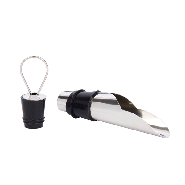 BarCraft Wine Pourer with Stopper