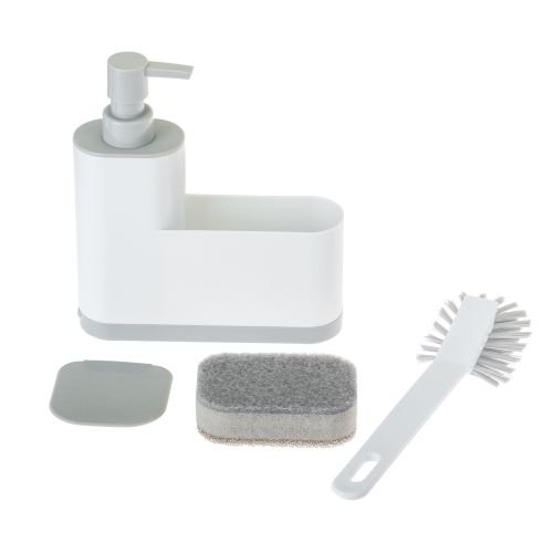 White Monobloc 4 pc Sink Caddy Set