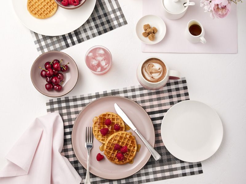 Table Accents Placemat 45x30cm Pink Check Fresh Decor